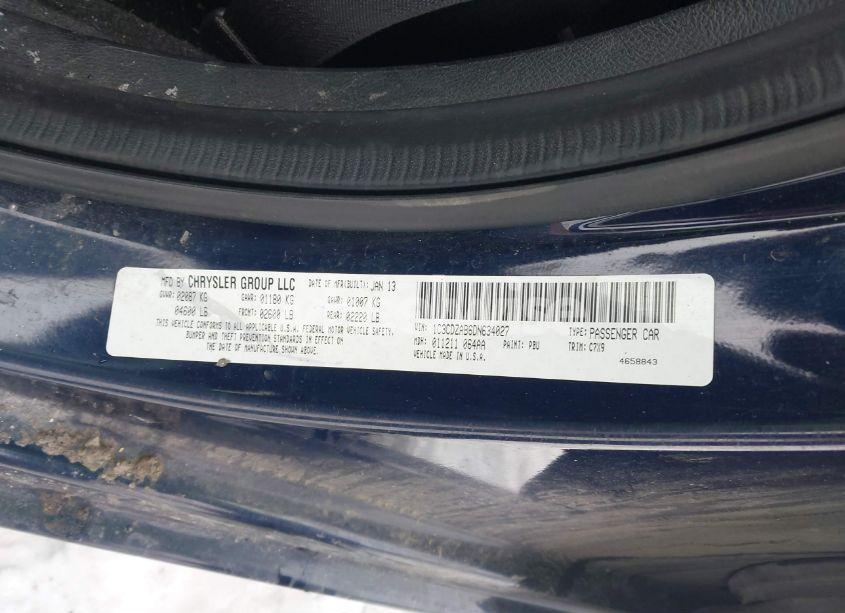 Photo 9 of 2013 Dodge Avenger SE (VIN 1C3CDZAB6DN634027)