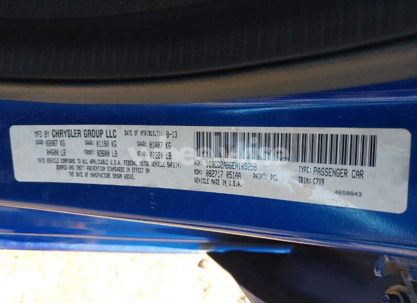 Photo 9 of 2014 Dodge Avenger SE (VIN 1C3CDZAB6EN109258)