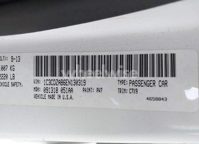 Photo 9 of 2014 Dodge Avenger SE (VIN 1C3CDZAB6EN130319)