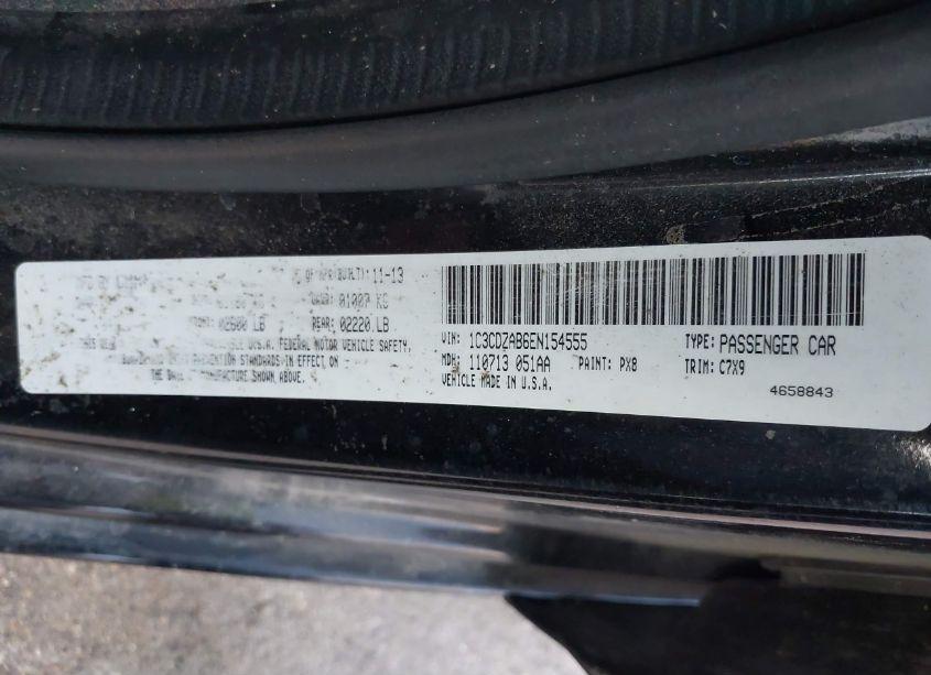 Photo 9 of 2014 Dodge Avenger SE (VIN 1C3CDZAB6EN154555)