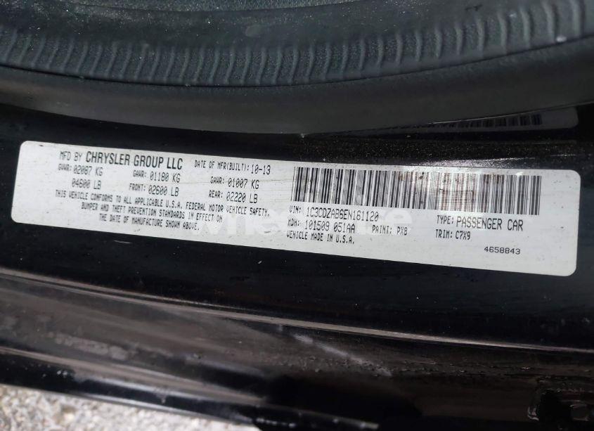 Photo 9 of 2014 Dodge Avenger SE (VIN 1C3CDZAB6EN161120)