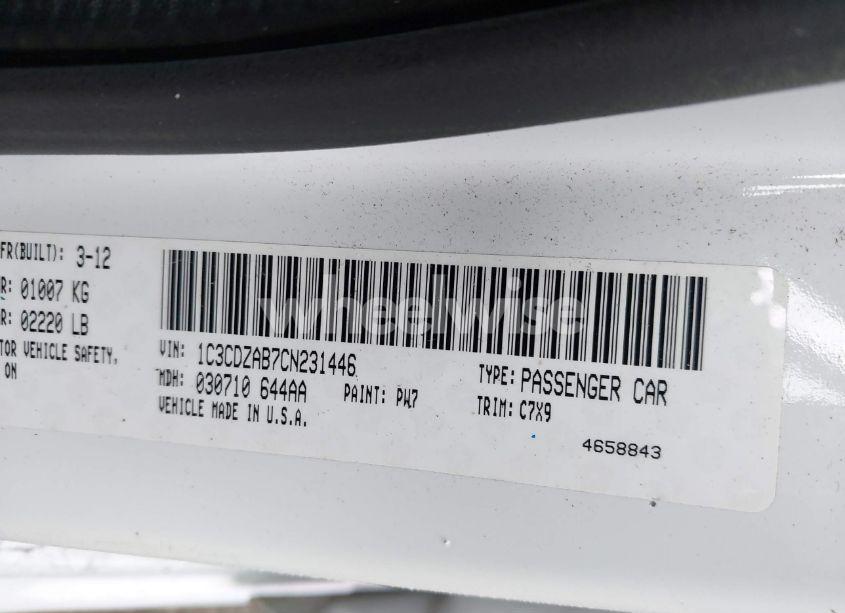 Photo 9 of 2012 Dodge Avenger SE (VIN 1C3CDZAB7CN231446)