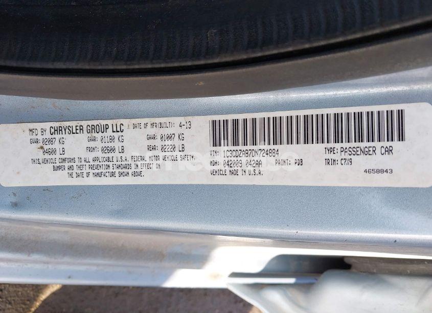 Photo 9 of 2013 Dodge Avenger SE (VIN 1C3CDZAB7DN724884)