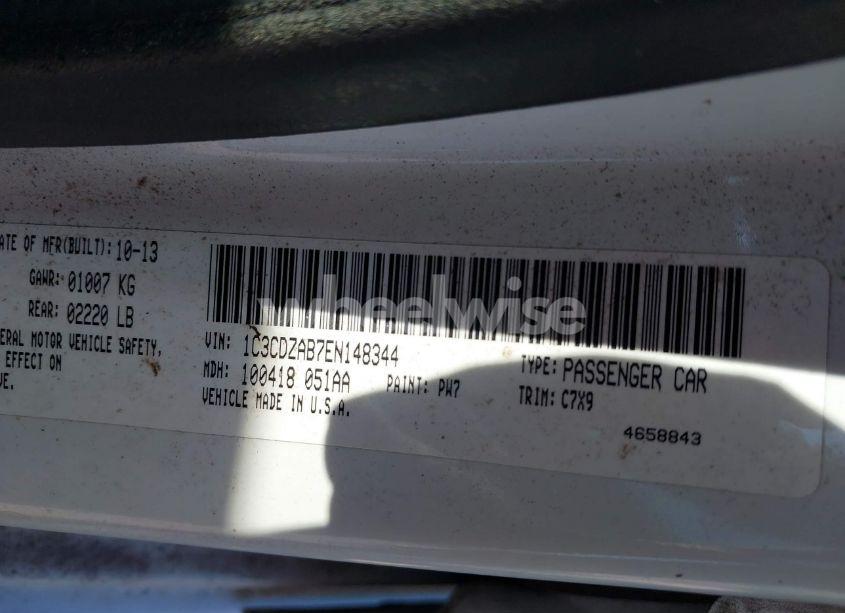 Photo 9 of 2014 Dodge Avenger SE (VIN 1C3CDZAB7EN148344)