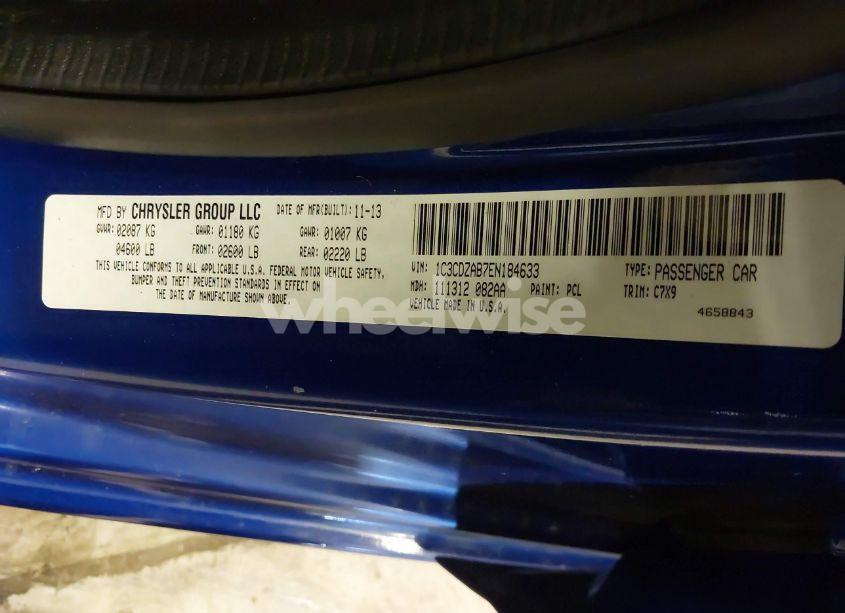 Photo 9 of 2014 Dodge Avenger SE (VIN 1C3CDZAB7EN184633)