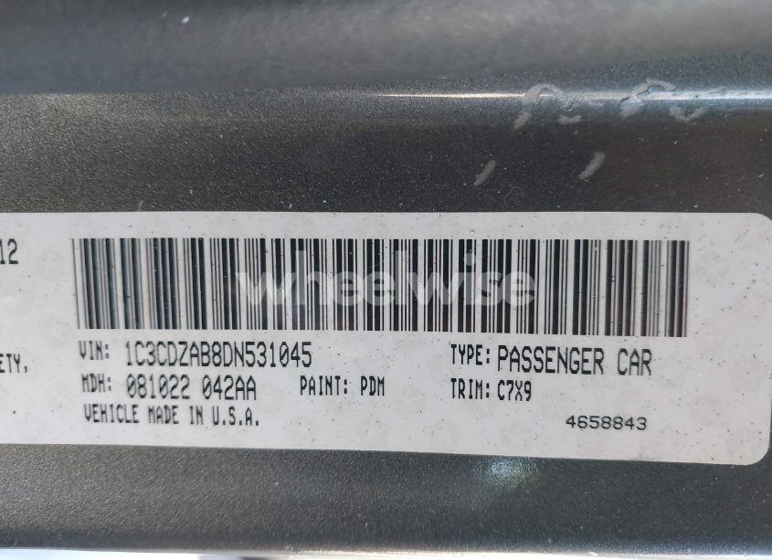 Photo 9 of 2013 Dodge Avenger SE (VIN 1C3CDZAB8DN531045)