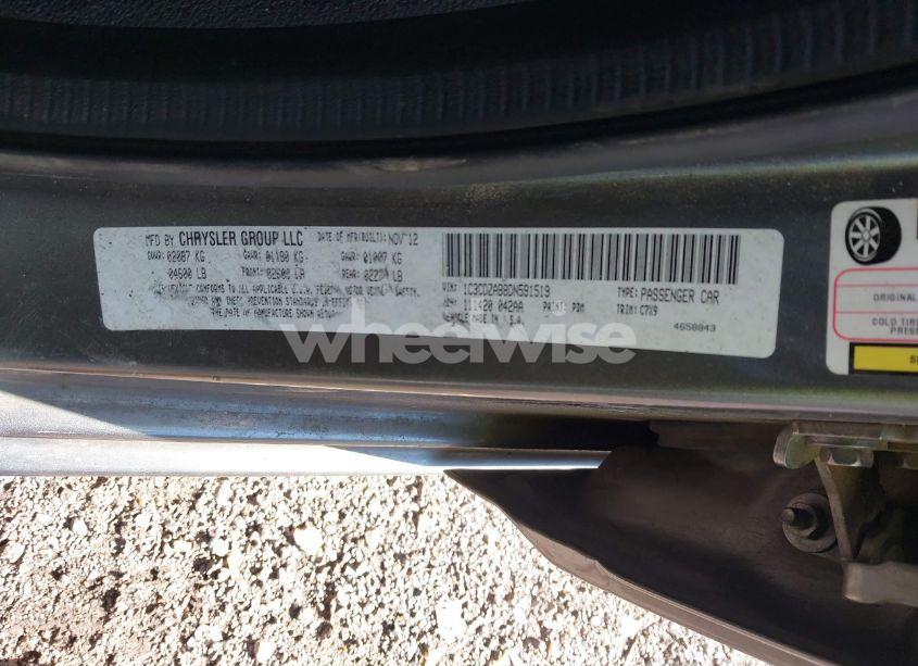 Photo 8 of 2013 Dodge Avenger SE (VIN 1C3CDZAB8DN591519)