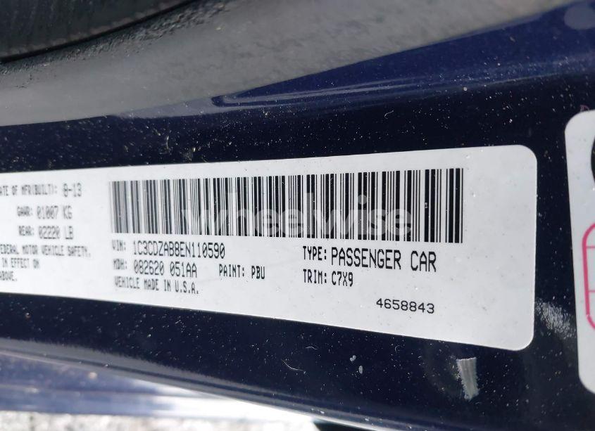 Photo 9 of 2014 Dodge Avenger SE (VIN 1C3CDZAB8EN110590)