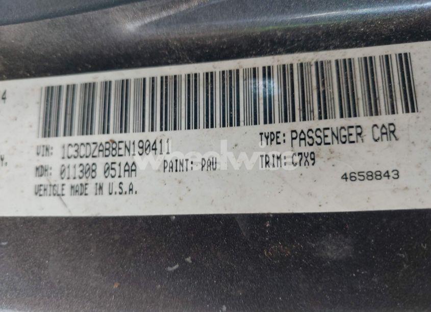 Photo 9 of 2014 Dodge Avenger SE (VIN 1C3CDZAB8EN190411)