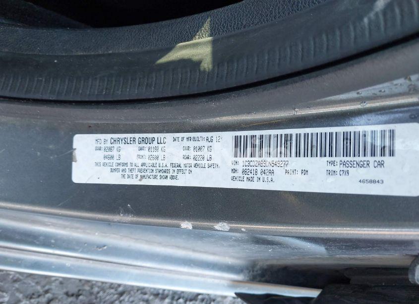 Photo 9 of 2013 Dodge Avenger SE (VIN 1C3CDZAB9DN549277)