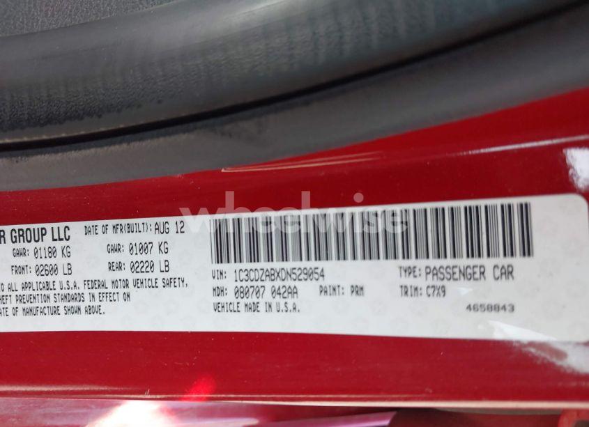 Photo 9 of 2013 Dodge Avenger SE (VIN 1C3CDZABXDN529054)