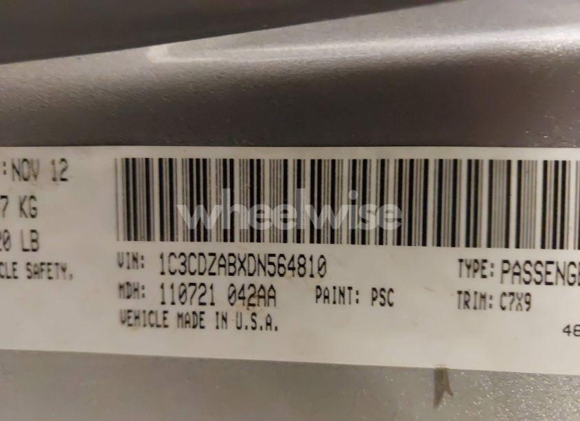 Photo 9 of 2013 Dodge Avenger SE (VIN 1C3CDZABXDN564810)