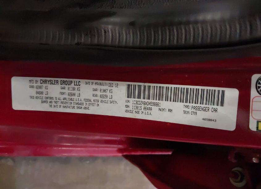 Photo 9 of 2013 Dodge Avenger SE (VIN 1C3CDZABXDN598861)