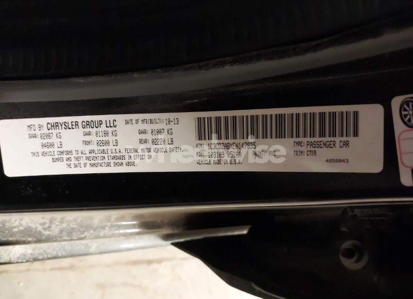 Photo 9 of 2014 Dodge Avenger SE (VIN 1C3CDZABXEN147835)