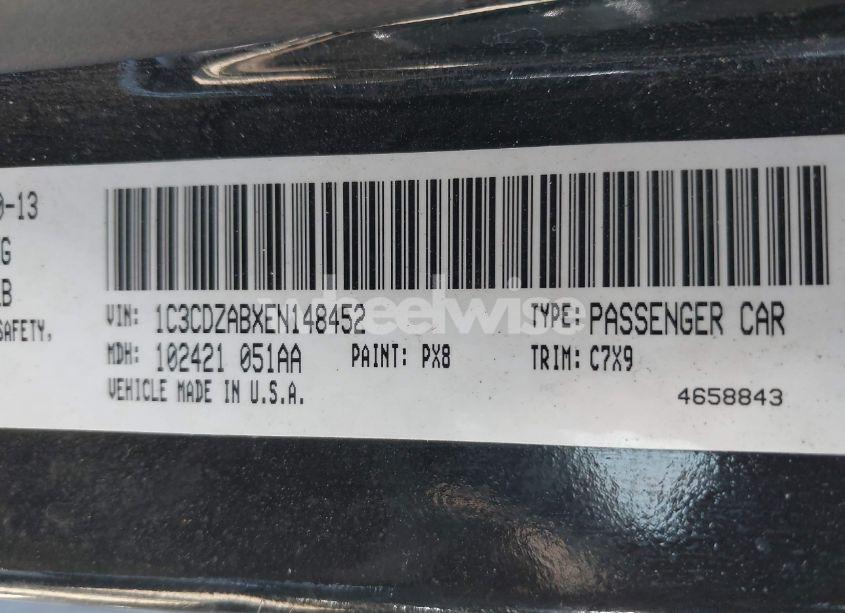 Photo 9 of 2014 Dodge Avenger SE (VIN 1C3CDZABXEN148452)