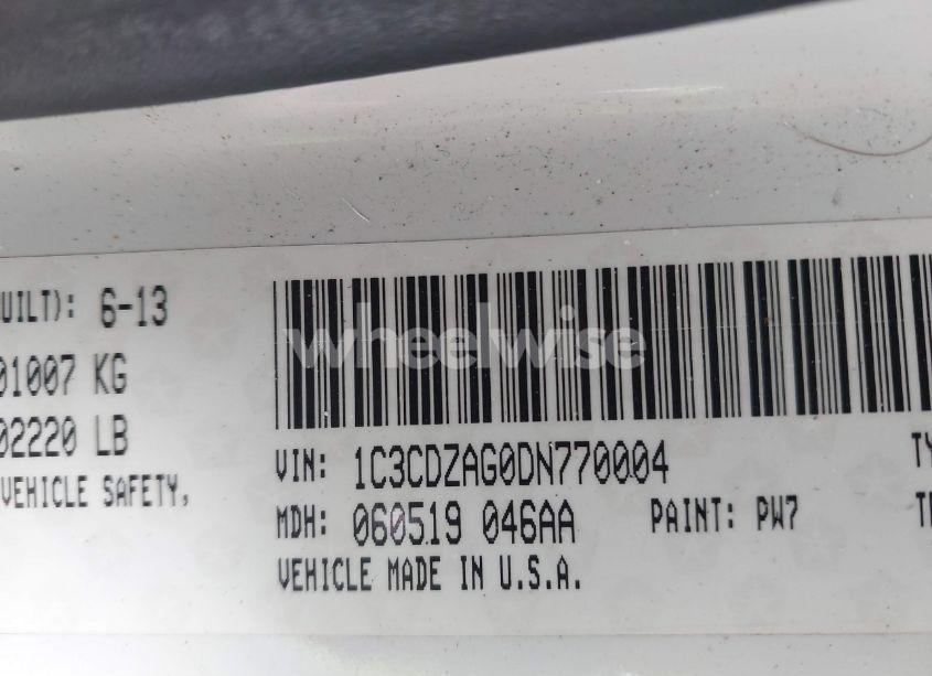 Photo 9 of 2013 Dodge Avenger SE V6 (VIN 1C3CDZAG0DN770004)