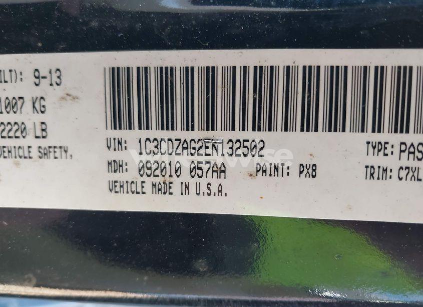 Photo 9 of 2014 Dodge Avenger SE (VIN 1C3CDZAG2EN132502)