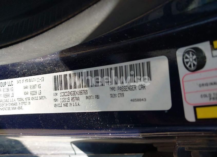 Photo 9 of 2014 Dodge Avenger SE (VIN 1C3CDZAG3EN188769)