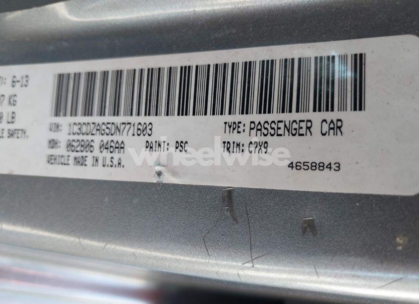 Photo 9 of 2013 Dodge Avenger SE V6 (VIN 1C3CDZAG5DN771603)