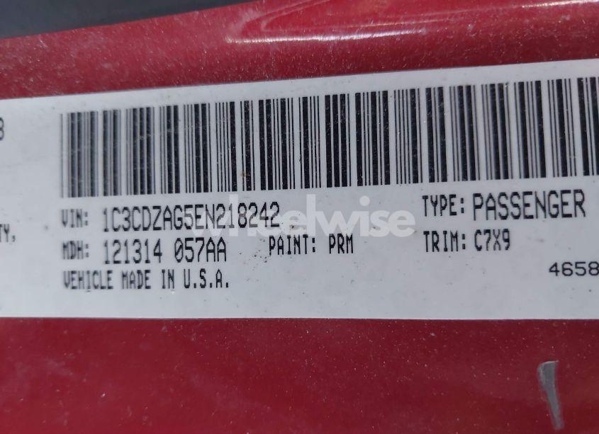 Photo 9 of 2014 Dodge Avenger SE (VIN 1C3CDZAG5EN218242)