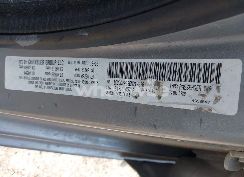 Photo 9 of 2014 Dodge Avenger SE (VIN 1C3CDZAG6EN217276)