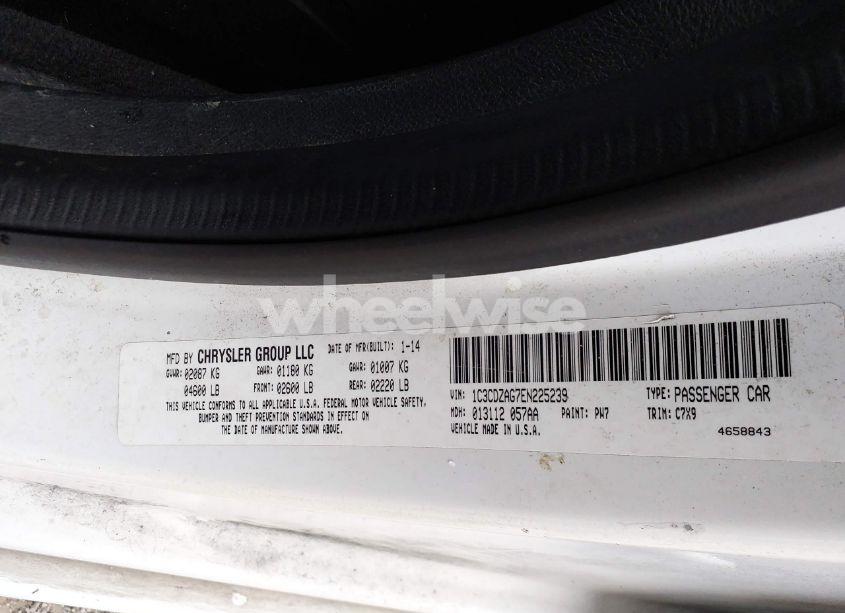 Photo 9 of 2014 Dodge Avenger SE (VIN 1C3CDZAG7EN225239)