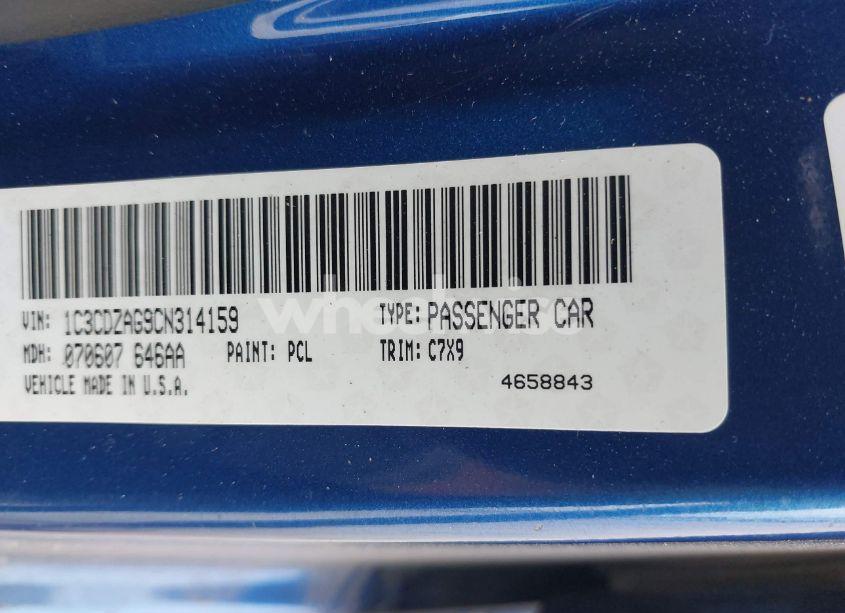 Photo 9 of 2012 Dodge Avenger SE (VIN 1C3CDZAG9CN314159)