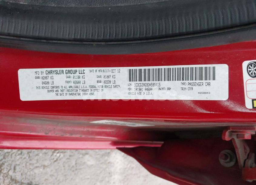 Photo 9 of 2013 Dodge Avenger SE V6 (VIN 1C3CDZAG9DN588415)