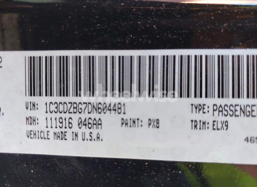 Photo 9 of 2013 Dodge Avenger R/T (VIN 1C3CDZBG7DN604481)