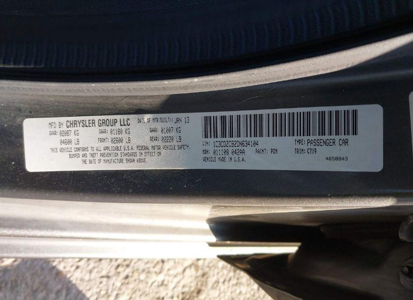 Photo 9 of 2013 Dodge Avenger SXT (VIN 1C3CDZCB2DN634104)