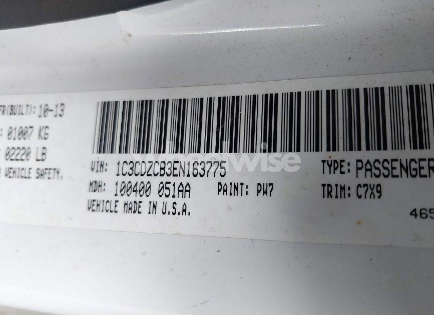 Photo 9 of 2014 Dodge Avenger SXT (VIN 1C3CDZCB3EN163775)