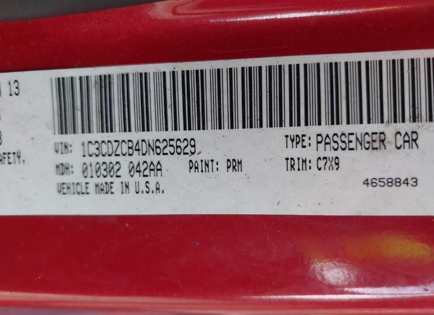 Photo 9 of 2013 Dodge Avenger SXT (VIN 1C3CDZCB4DN625629)