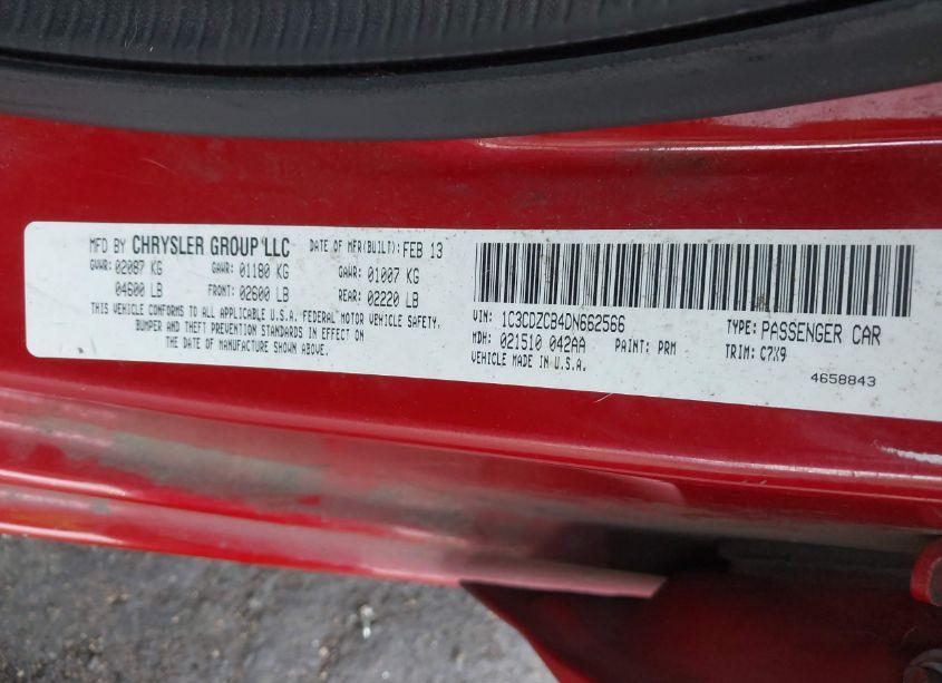 Photo 9 of 2013 Dodge Avenger SXT (VIN 1C3CDZCB4DN662566)