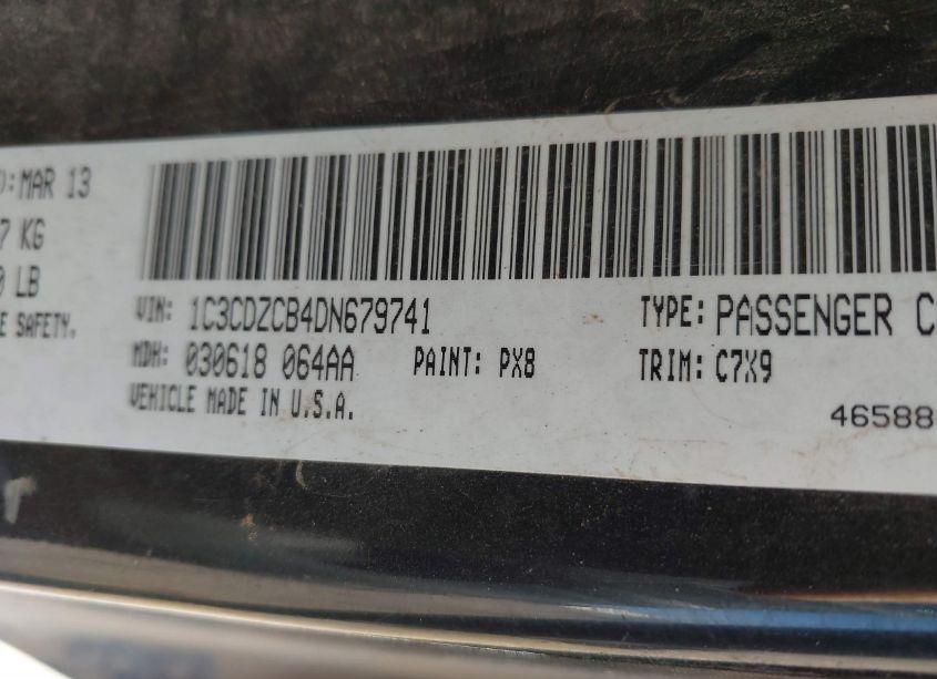 Photo 9 of 2013 Dodge Avenger SXT (VIN 1C3CDZCB4DN679741)