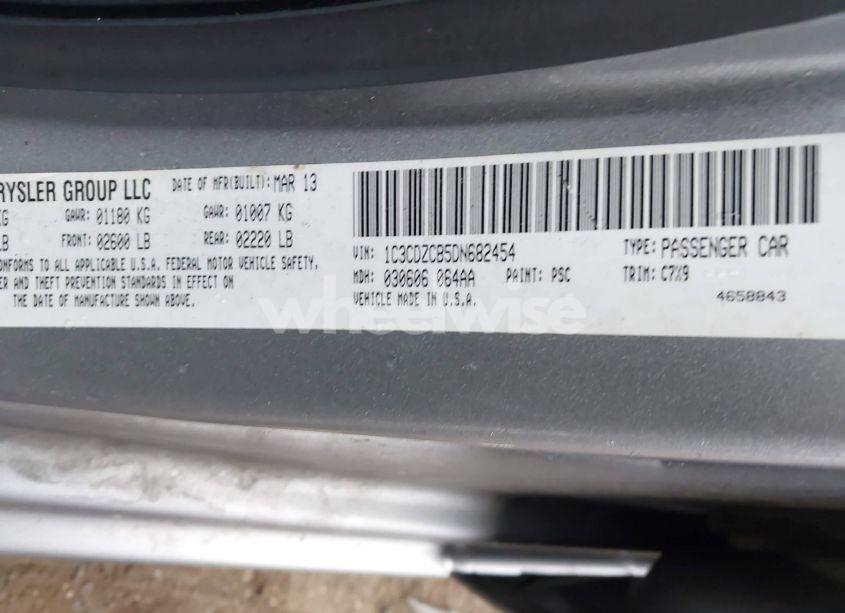 Photo 9 of 2013 Dodge Avenger SXT (VIN 1C3CDZCB5DN682454)