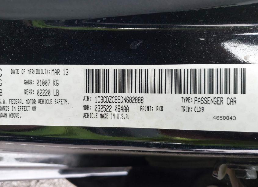 Photo 9 of 2013 Dodge Avenger SXT (VIN 1C3CDZCB5DN682888)