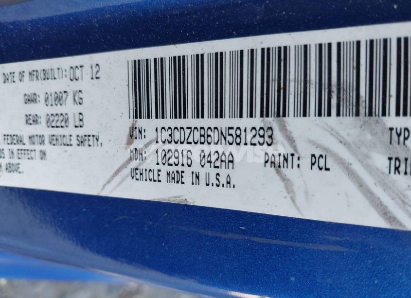 Photo 9 of 2013 Dodge Avenger SXT (VIN 1C3CDZCB6DN581293)