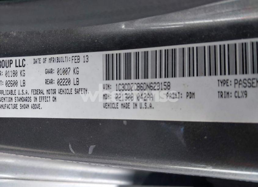 Photo 9 of 2013 Dodge Avenger SXT (VIN 1C3CDZCB6DN628158)