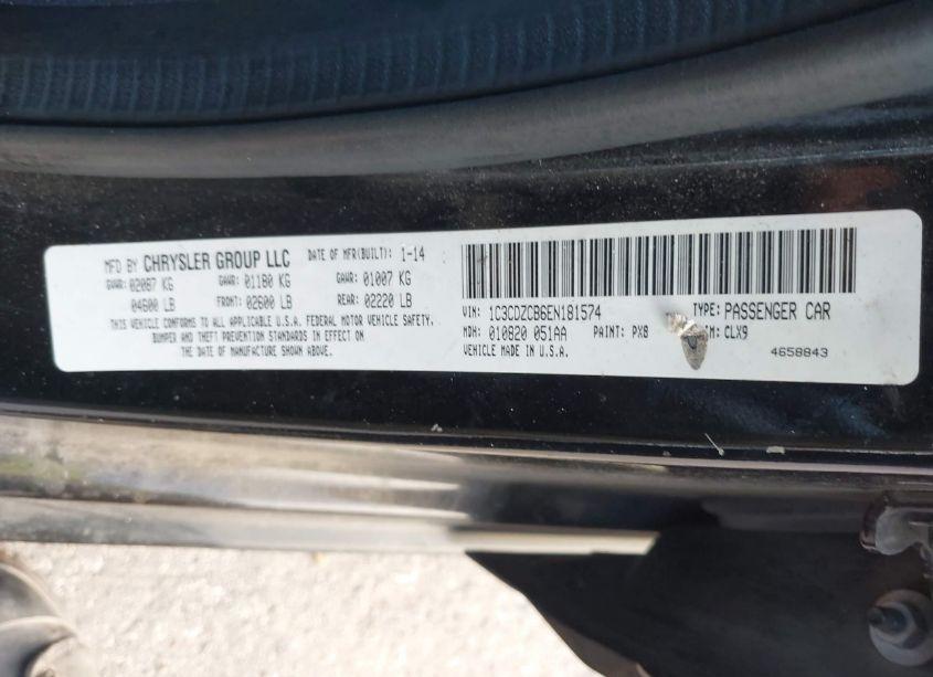 Photo 9 of 2014 Dodge Avenger SXT (VIN 1C3CDZCB6EN181574)