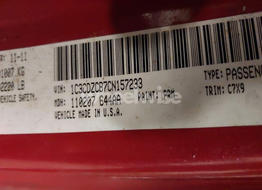 Photo 9 of 2012 Dodge Avenger SXT (VIN 1C3CDZCB7CN157233)