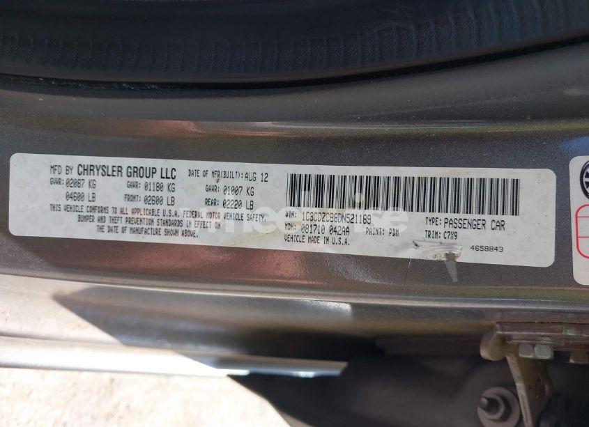 Photo 9 of 2013 Dodge Avenger SXT (VIN 1C3CDZCB8DN521189)