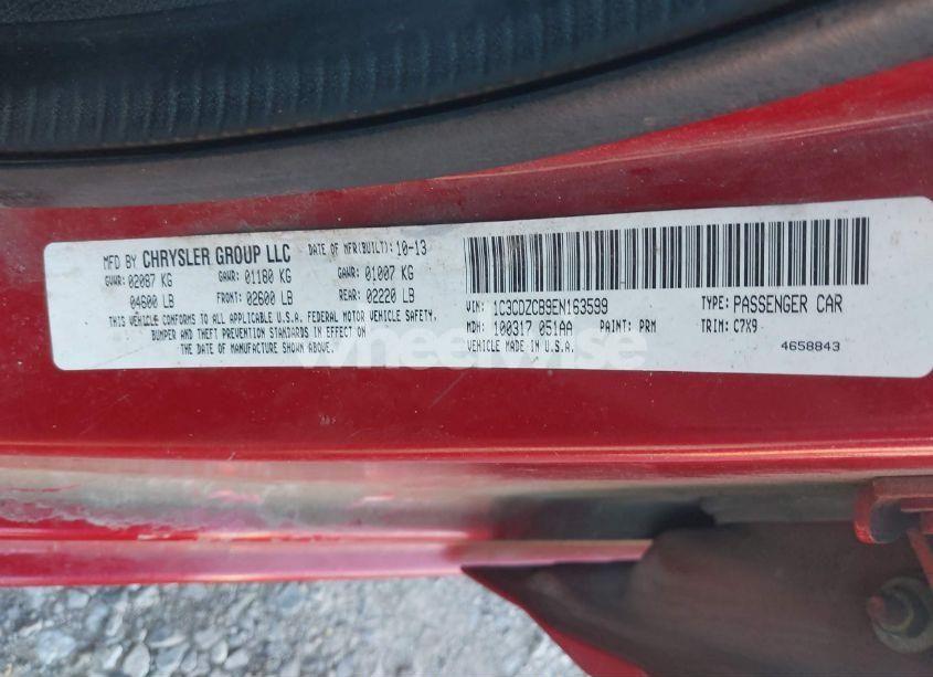 Photo 9 of 2014 Dodge Avenger SXT (VIN 1C3CDZCB9EN163599)