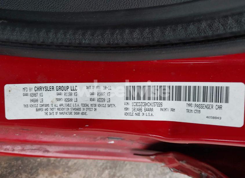 Photo 9 of 2012 Dodge Avenger SXT (VIN 1C3CDZCBXCN157226)