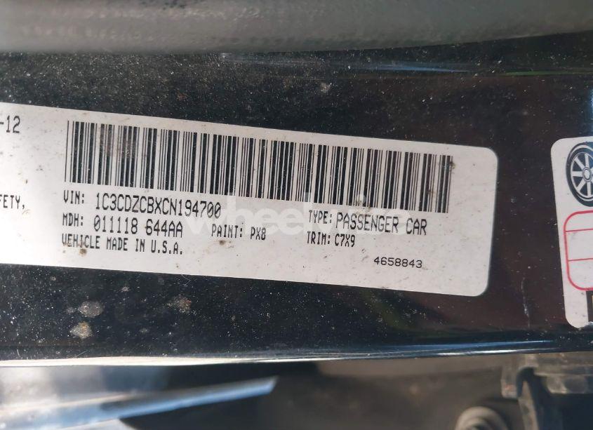 Photo 9 of 2012 Dodge Avenger SXT (VIN 1C3CDZCBXCN194700)