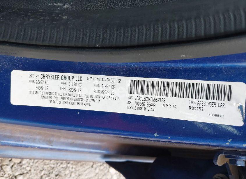 Photo 9 of 2013 Dodge Avenger SXT (VIN 1C3CDZCBXDN557109)