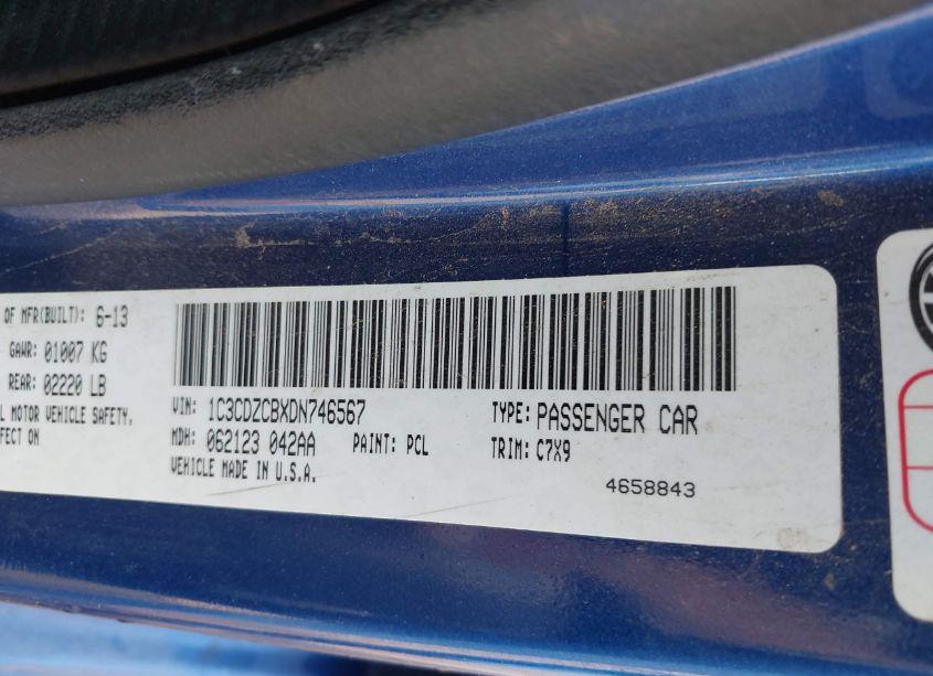 Photo 9 of 2013 Dodge Avenger SXT (VIN 1C3CDZCBXDN746567)