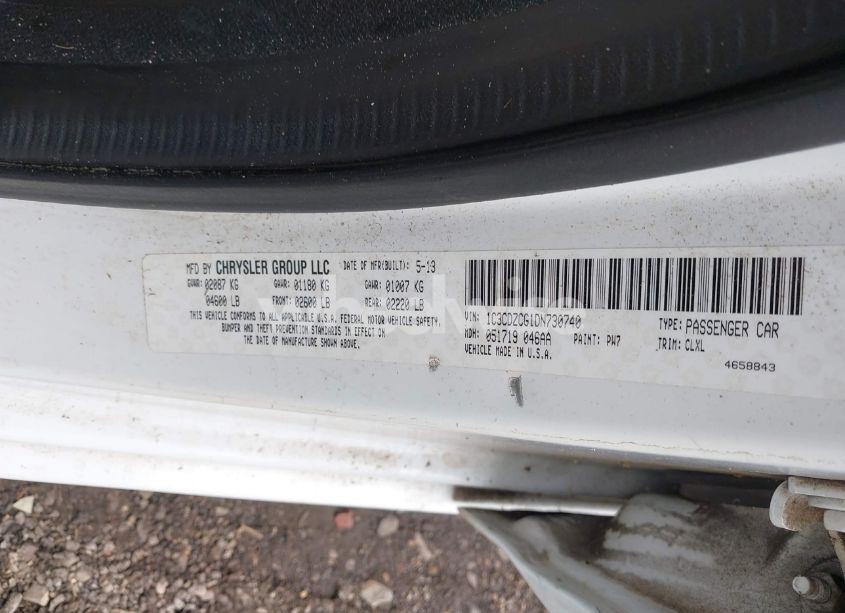 Photo 9 of 2013 Dodge Avenger SXT (VIN 1C3CDZCG1DN730740)