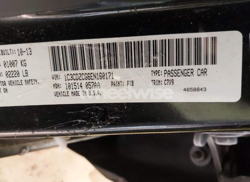 Photo 9 of 2014 Dodge Avenger SXT (VIN 1C3CDZCG6EN160171)