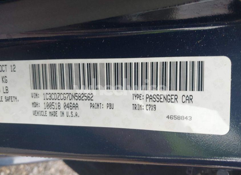 Photo 9 of 2013 Dodge Avenger SXT (VIN 1C3CDZCG7DN582562)