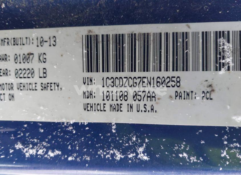 Photo 9 of 2014 Dodge Avenger SXT (VIN 1C3CDZCG7EN160258)